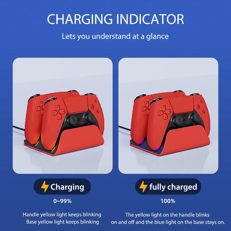 DualCharge Pro Dock – Fast Charging Station for PS5 Controllers