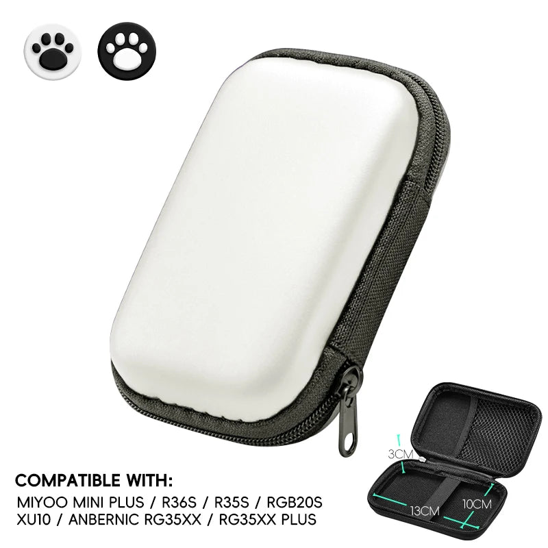 Hard Carrying Case for R36S / RG35XX / Miyoo Mini Plus – Shockproof & Water-Resistant Storage Bag