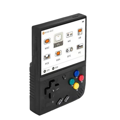 Miyoo Mini Plus handheld retro console with HD screen and 15,000+ games