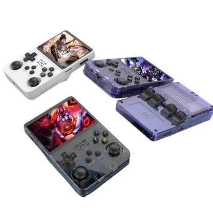 R36S handheld retro game console with HD screen and 15,000 built-in games