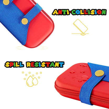 Nintendo Switch Travel Case – Shockproof Storage Bag with 10 Game Slots & Accessory Organizer