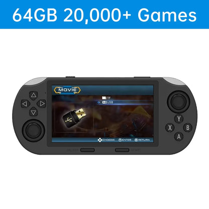 UltraView Retro Handheld Console – 20,000 Games | 4.5” HD Screen & 8h Battery