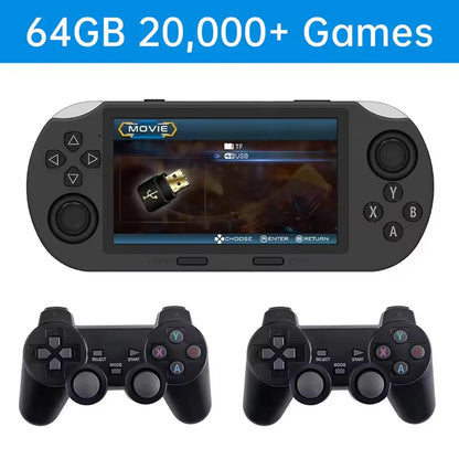 UltraView Retro Handheld Console – 20,000 Games | 4.5” HD Screen & 8h Battery