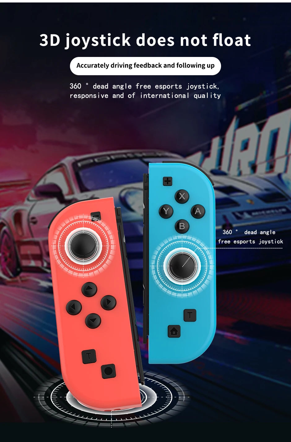 S201 Joy-Con Wireless Controller – Bluetooth Split Controller for Nintendo Switch