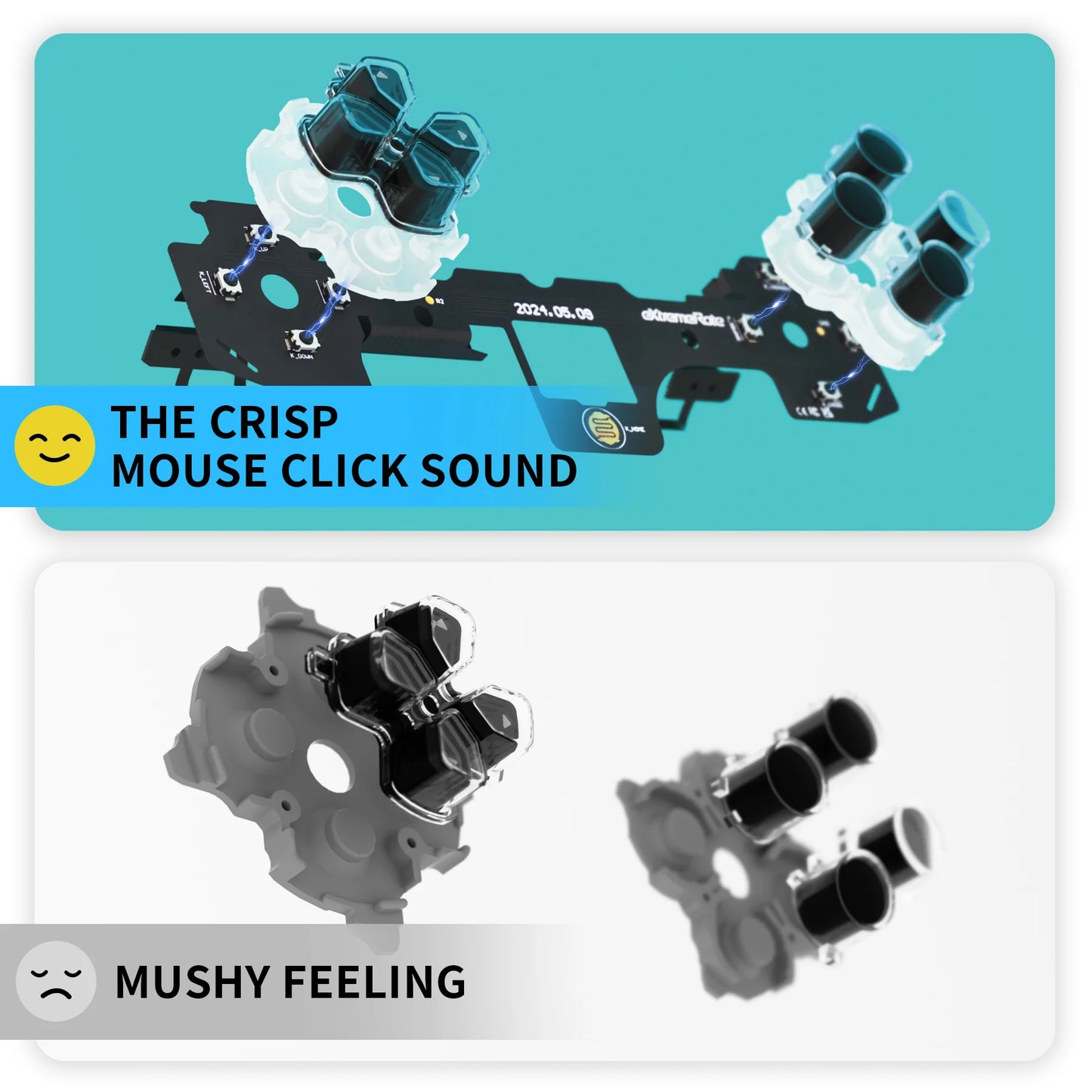 ExtremeClick Pro Kit – Ultra-Responsive Micro Switch Upgrade for PS5 Controllers