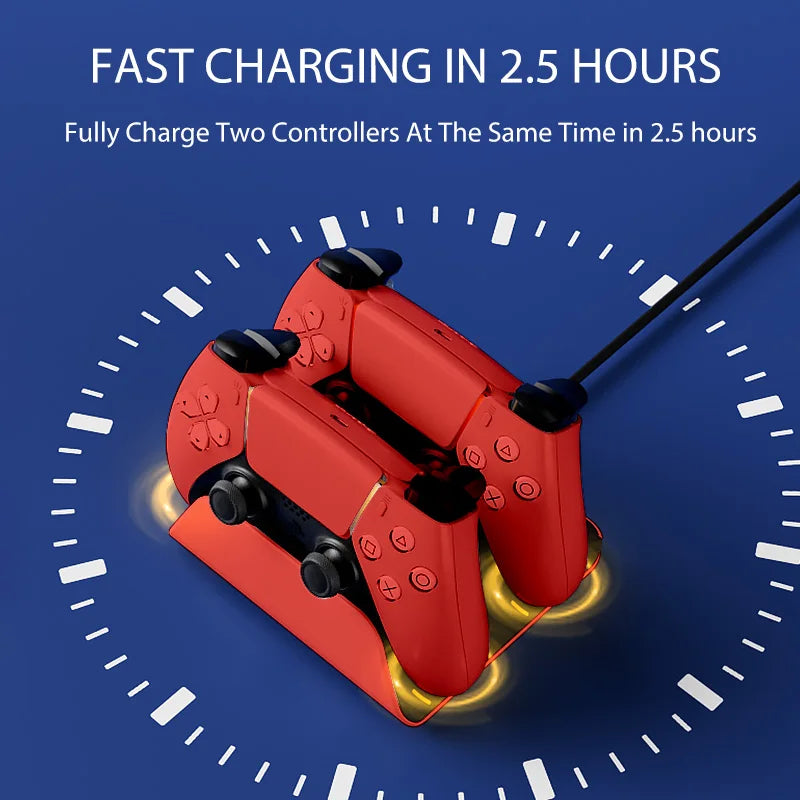 DualCharge Pro Dock – Fast Charging Station for PS5 Controllers