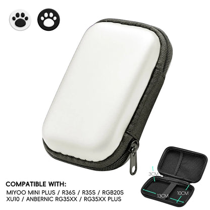 Hard Carrying Case for R36S / RG35XX / Miyoo Mini Plus – Shockproof & Water-Resistant Storage Bag