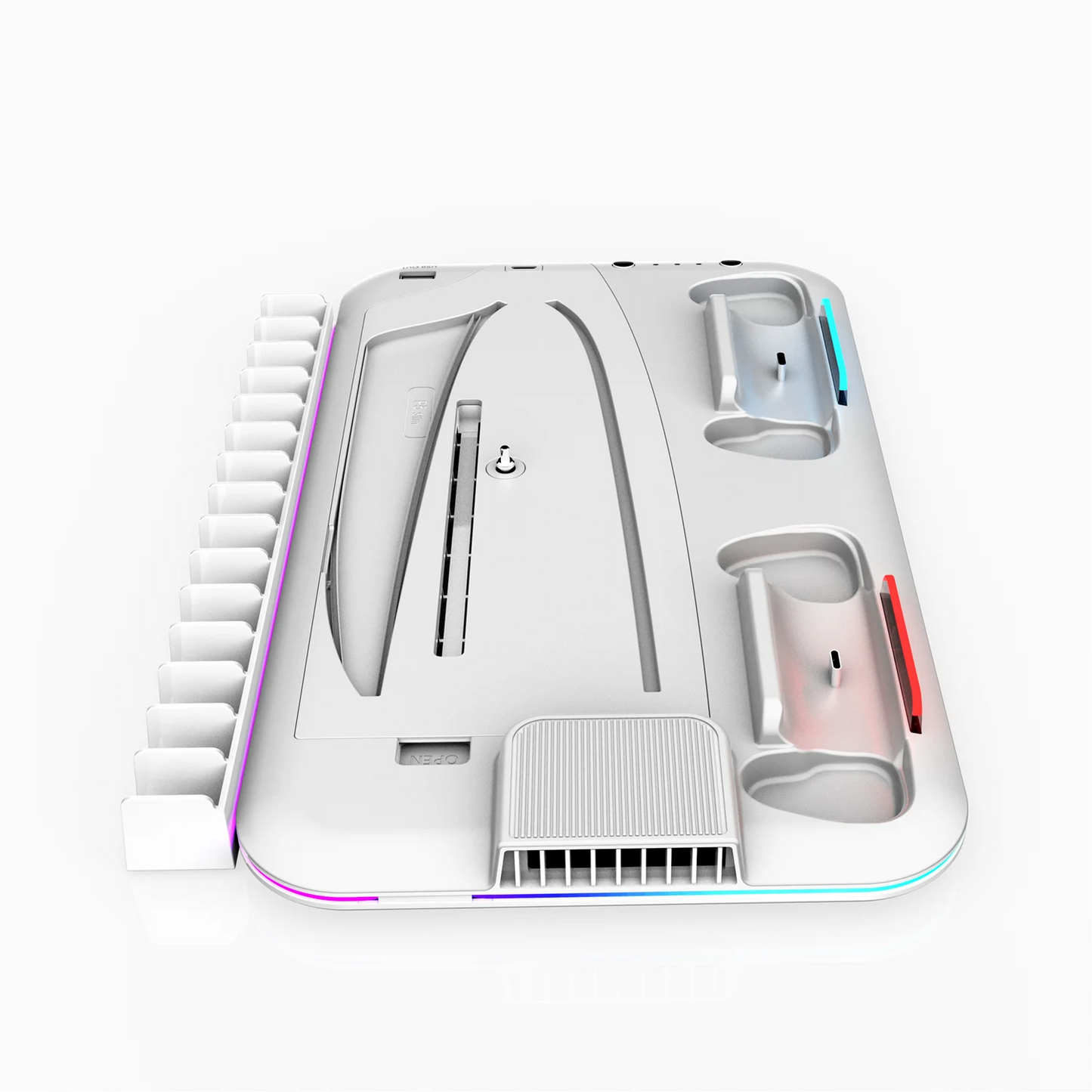 GameTower PS5 All-in-One Stand – Cooling Dock, Dual Charger & Headset Holder