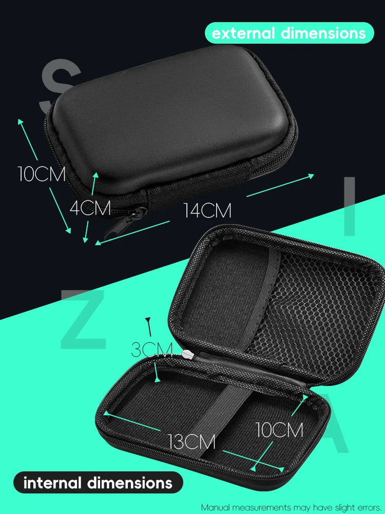 Hard Carrying Case for R36S / RG35XX / Miyoo Mini Plus – Shockproof & Water-Resistant Storage Bag
