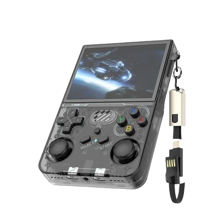 UltraPlay Retro HD handheld console with HD screen, dual joysticks, and 10,000 pre-installed games