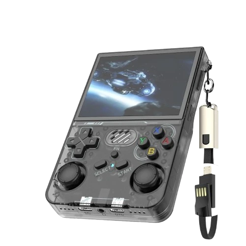 UltraPlay Retro HD handheld console with HD screen, dual joysticks, and 10,000 pre-installed games